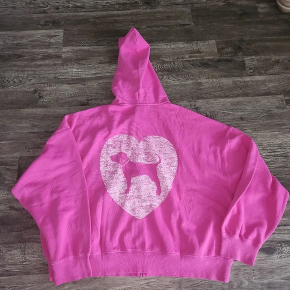 Victoria's Secret Full Zip Campus Hoodie - Picture 3 of 8